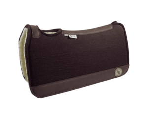 Tradition *HP* Pad – 30x30x3/4″ Element Wool – Chocolate Fuzzy Jane - Brown wear leather