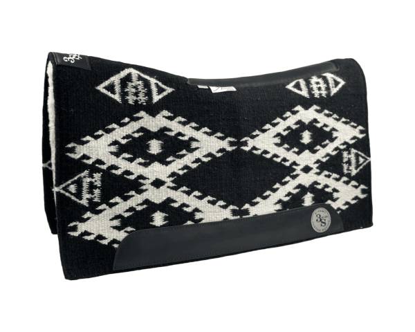 The Alltimate Show Pad - 32x38x5/8 - Element 100% Virgin Wool Base + Wool Fleece - Blanket top "Abbie" Roper/Cutter size