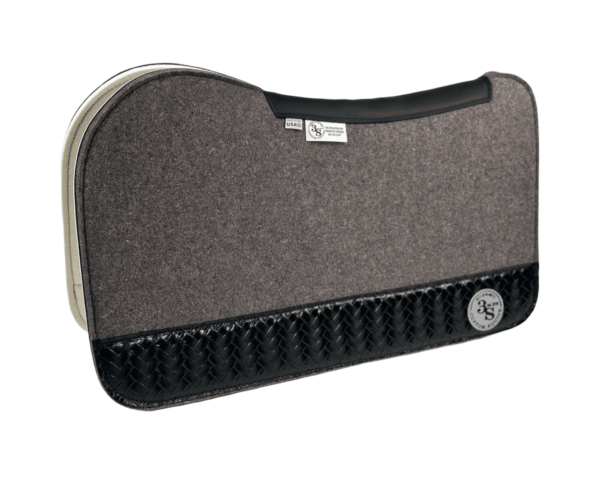 Evolution Pad – 28x30x3/4″ Fusion Felt REBOUND – #1 4″ Full Wear – Black Spine leather