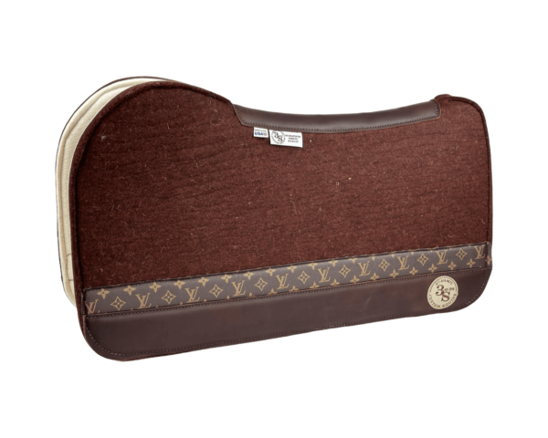 Evolution Pad – 30x30x3/4″ Fusion Felt – Chocolate OG Brown Accent Strip – Brown Wear leather