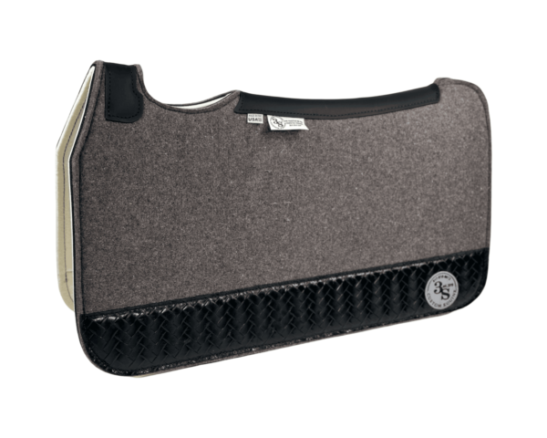 Tradition *HP* Pad – 28x30x3/4″ Fusion Felt REBOUND – #1 4″ Full Wear – Black Spine leather