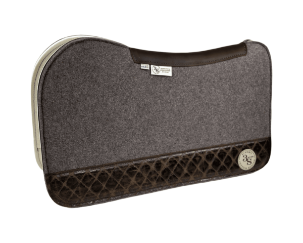 Evolution Pad – 28x30x3/4″ Fusion Felt REBOUND – #11 4″ Full Wear – Brown Spine leather