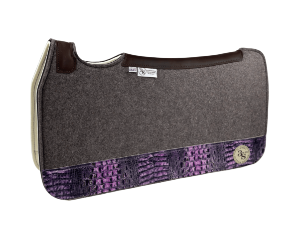 Tradition *HP* Pad – 30x30x3/4″ Fusion Felt REBOUND – #47 4″ Full Wear – Brown Spine leather
