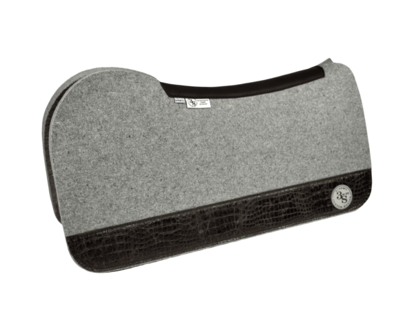 Evolution Pad – 32x30x3/4″ Element Wool – Dove 4" Full Wear #16 - Brown spine leather - LONGER size
