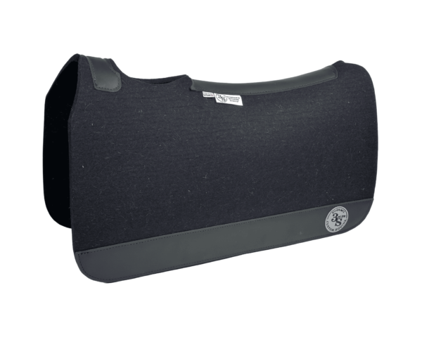 Tradition *HP* Pad – 28x30x1/2” Next 2 Nothing Wool – Licorice Plain Jane – Black wear leather