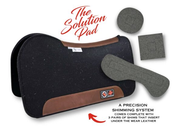 The Solution Pad – Evolution – 30x30x3/4” – Licorice – Brown Wear Leather – Complete with 3 Pairs of 1/4” shims