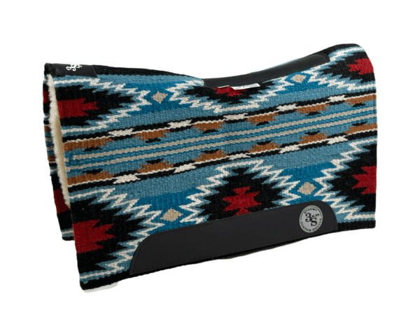 The Alltimate Show Pad – 28x32x5/8 – Element 100% Virgin Wool Base + Wool Fleece -Blanket top “Betsy” – SHORT size