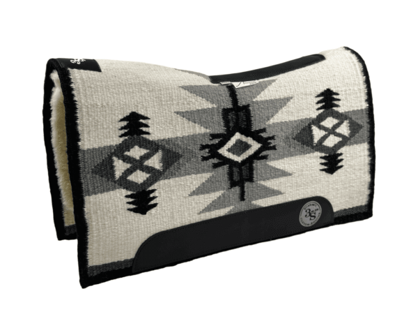 The Alltimate Show Pad – 28x32x5/8 – Element 100% Virgin Wool Base + Wool Fleece -Blanket top “Whitney” – SHORT size