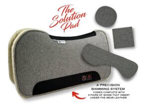 The Solution Pad – Evolution – 30x30x3/4” – Dove – Brown Wear Leather + Fleece – Complete with 3 Pairs of 1/4” shims