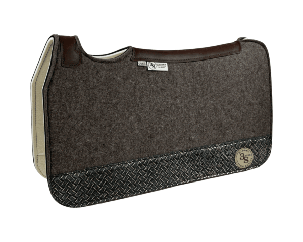 Tradition *HP* Pad – 28x30x3/4″ Fusion Felt REBOUND – #24 4″ Full Wear – Brown Spine leather