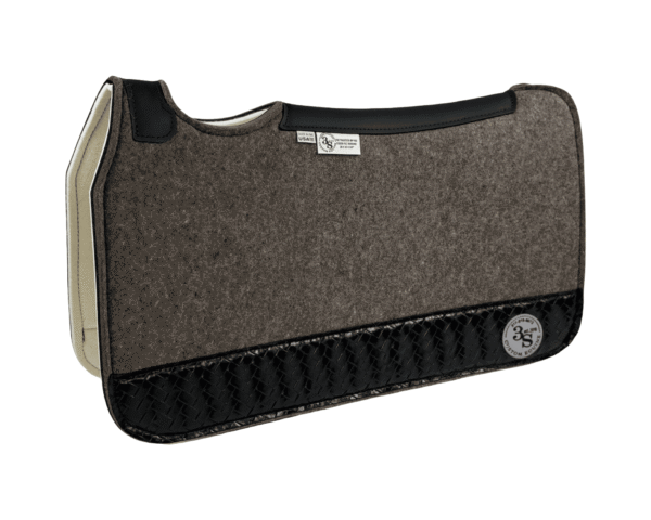 Tradition *HP* Pad – 28x30x3/4″ Fusion Felt REBOUND – #1 4″ Full Wear – Black Spine leather