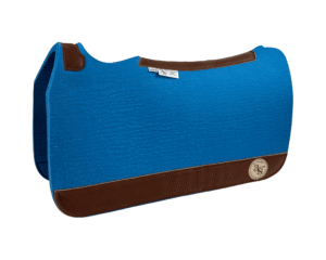 Tradition *HP* Pad – 28x30x3/4″ Element Wool – Malibu Plain Jane – Brown wear leather