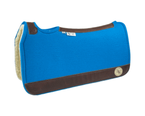 Tradition *HP* Pad – 30x30x3/4″ Element Wool – Malibu FUZZY Jane – Brown wear leather