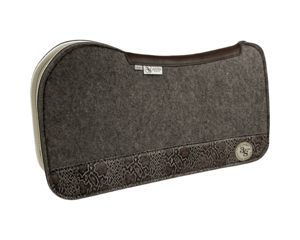 Evolution Pad – 30x30x3/4″ Fusion Felt REBOUND – #50 4″ Full Wear – Brown Spine leather