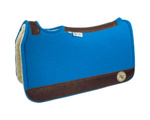 Tradition *HP* Pad – 28x30x3/4″ Element Wool – Malibu FUZZY Jane – Brown wear leather
