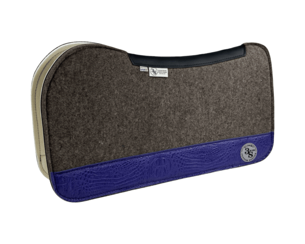 Evolution Pad – 30x30x3/4″ Fusion Felt REBOUND – #54 4″ Full Wear – Black Spine leather
