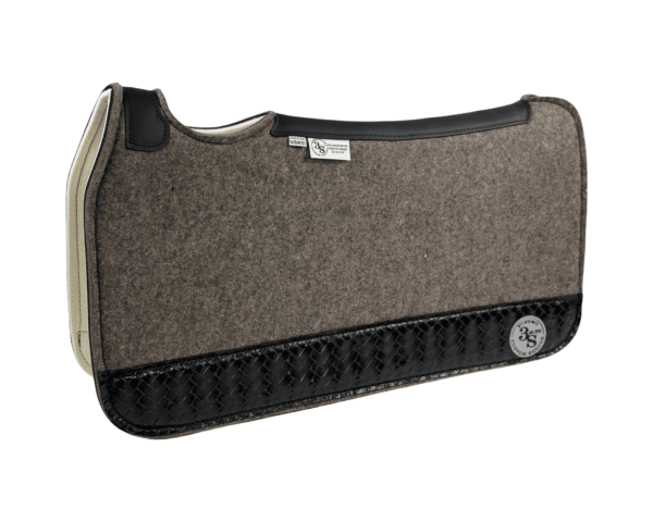 Tradition *HP* Pad – 30x30x3/4″ Fusion Felt REBOUND – #1 4″ Full Wear – Black Spine leather