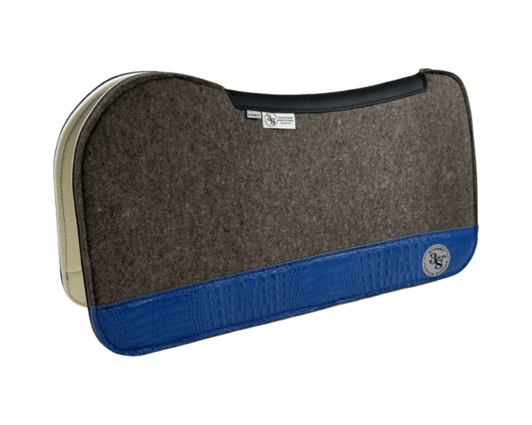 Evolution Pad – 30x30x3/4″ Fusion Felt REBOUND – #53 4″ Full Wear – Black Spine leather