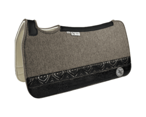 Tradition *HP* Pad – 30x30x3/4″ Fusion Felt – Steel Strip Duo #26/33 – Black spine leather