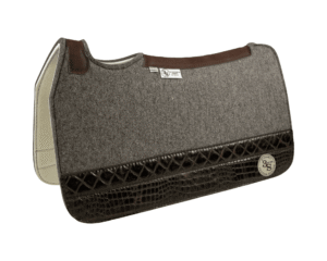 Tradition *HP* Pad – 28x30x3/4″ Fusion Felt – Steel Strip Duo #11/16 – Brown spine leather