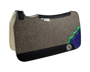 Tradition *HP* Pad – 28x30x3/4″ Fusion Felt – Steel Shadow Corner #56/54 – Black Wear leather