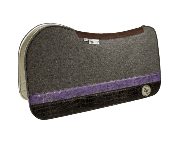 Evolution Pad – 30x30x3/4″ Fusion Felt – Steel Strip Duo #12/16 – Brown wear leather