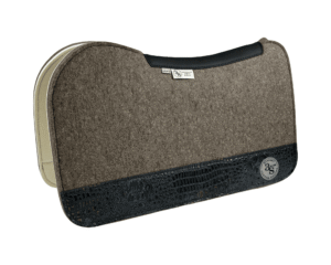 Evolution Pad – 28x30x3/4″ Fusion Felt – Steel #28 4" Full Wear – Black spine leather