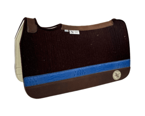 Tradition *HP* Pad – 28x30x3/4″ Fusion Felt – Chocolate #53 Accent Strip  – Brown Wear leather