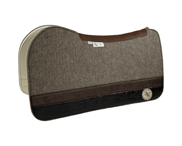 Evolution Pad – 30x30x3/4″ Fusion Felt – Steel Strip Duo #21/33 – Brown wear leather