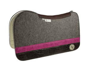 Evolution Pad – 28x30x3/4″ Fusion Felt – Steel Strip Duo #37/16– Brown spine leather