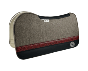 Evolution Pad – 30x30x7/8″ Fusion Felt – Steel – #13 Accent Strip – Black wear leather
