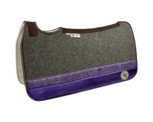 Tradition *HP* Pad – 30x30x3/4″ Fusion Felt – Steel Strip Duo #12/48 – Brown spine leather