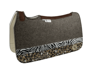 Tradition *HP* Pad – 28x30x3/4″ Fusion Felt – Steel Strip Duo #42/40 – Brown spine leather
