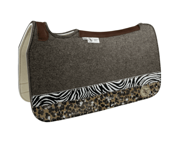 Tradition *HP* Pad – 28x30x3/4″ Fusion Felt – Steel Strip Duo #42/40 – Brown spine leather