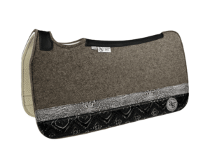 Tradition *HP* Pad – 30x30x3/4″ Fusion Felt – Steel Strip Duo #15/26 – Black spine leather