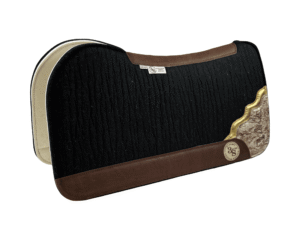 Evolution Pad – 30x30x3/4″ Fusion Felt – Licorice Shadow Corner #46/5 – Brown wear leather