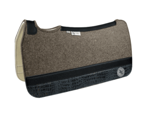 Tradition *HP* Pad – 30x30x3/4″ Fusion Felt – Steel Strip Duo #A8/28 – Black spine leather