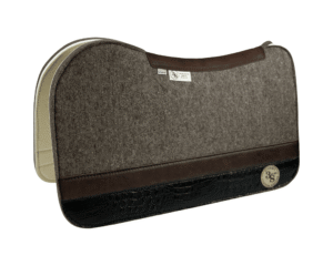 Evolution Pad – 28x30x3/4″ Fusion Felt – Steel Strip Duo #21/33– Brown spine leather