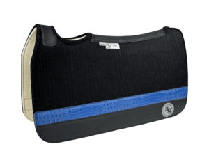 Tradition *HP* Pad – 28x30x3/4″ Fusion Felt – Licorice #53 Accent Strip  – Black Wear leather