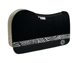 Evolution Pad – 28x30x3/4″ Fusion Felt – Licorice #42 Accent Strip – Black wear leather