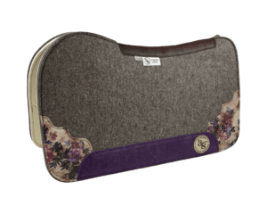 Evolution Pad – 28x30x3/4″ Fusion Felt – Steel Corner Duo #45/29 – Brown spine leather