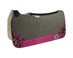 Tradition *HP* Pad – 30x30x3/4″ Fusion Felt – Steel Corner Duo #39/37 – Black spine leather