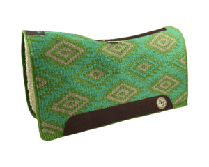 The Alltimate Show Pad – 32x36x5/8 – Element 100% Virgin Wool Base + Wool Fleece – Blanket top “Tonali 002” Roper/Cutter size