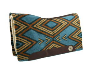 The Alltimate Show Pad – 32x36x5/8 – Element 100% Virgin Wool Base + Wool Fleece – Blanket top “Tonali 028” Roper/Cutter size