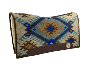 The Alltimate Show Pad – 32x36x5/8 – Element 100% Virgin Wool Base + Wool Fleece – Blanket top “Tonali 004” Roper/Cutter size