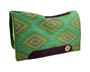 The Alltimate Show Pad – 28x32x5/8 – Element 100% Virgin Wool Base + Wool Fleece – Blanket top “Tonali 002” – SHORT size