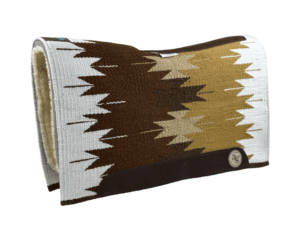 The Alltimate Show Pad – 32x36x5/8 – Element 100% Virgin Wool Base + Wool Fleece – Blanket top “Tonali 031” Roper/Cutter size