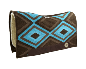 The Alltimate Show Pad – 32x36x5/8 – Element 100% Virgin Wool Base + Wool Fleece – Blanket top “Tonali 030” Roper/Cutter size