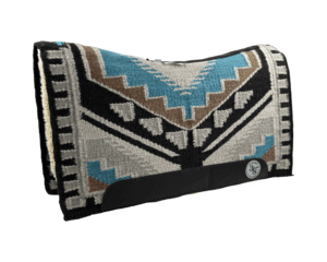 The Alltimate Show Pad – 32x36x5/8 – Element 100% Virgin Wool Base + Wool Fleece – Blanket top “Tonali 021” Roper/Cutter size