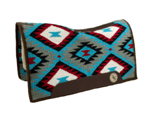 The Alltimate Show Pad – 28x32x5/8 – Element 100% Virgin Wool Base + Wool Fleece – Blanket top “Tonali 001” – SHORT size